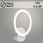 Бра DK6062/1 WH белый 20W LED 3000-6500K d225, HN23