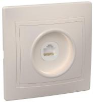 Розетка компьютерная 1-м СП Кварта РК10-ККм IP20 крем. GENERICA EKK10-K33-DM