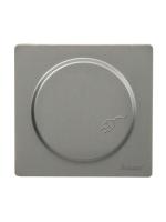 Розетка 1-м ОП LETO с заземл. с крышкой LETO ПБТ платина LEZARD 752-3500-123B