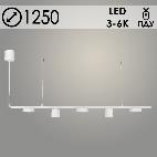 Люстра 20609/5H WT белый LED 52W 3000-6000K ПДУ d1250 h700, MGF22