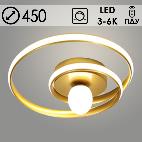 Люстра 299/40W GD золото 40W LED 3000-6000K d450 ПДУ диммер, XLD23