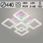 Люстра 3661/4+1C WH белый 80W+26W LED RGB 3000-6000K ПДУ диммер d440 h160, SSH23