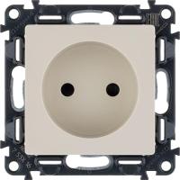 Розетка 1-м СП Valena Life 16А IP20 250В 2P защ. шторки безвинтов. клеммы с лицев. панелью механизм сл. кость Leg 753516