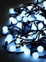 Гирлянда "Шарики" OLDBL70-W-E 10м 70 бел. светодиод. с доп. соед. до 3-х мод. IP54 SHLights 4690601004376