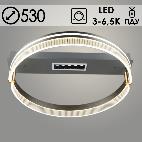 Люстра YH999/1 GREY серый LED 60W 3000K-6500K ПДУ диммер d530, QH24