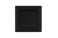 Розетка 1-м с крышкой Karea RIZZ STAR с заземл. чер. Makel 88054029