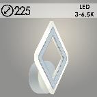 Бра LI8464A/1 WH+CR белый/хром 14W LED 3000-6500K d225, HN23