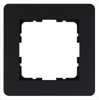 Рамка 1-м G-Flex черн. матов. soft touch Jasmart G1101PB