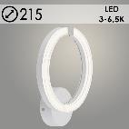 Бра DK6303/1 WT+CR белый/хром 22W LED 4000-6500K d215, HN23