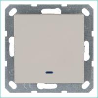 Выключатель 1-кл. 10А IP20 с подсветкой механизм тауп Jasmart G3011NT