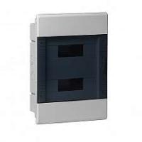 Щиток СП Тусо 24мод. с прозр. двер. 415х299х103мм сер. Рувинил 68124СП