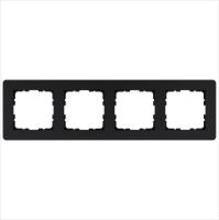 Рамка 4-м G-Flex черн. матов. soft touch Jasmart G1104PB