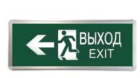 Светильник светодиодный ССА ВЫХОД-EXIT человек/стрелка 3Вт аварийный двусторонний TOKOV ELECTRIC TKE-SSA-3-2/4-IP20