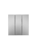 Выключатель 3-кл. СП ZIMA IP20 10А безвинт. зажим сер. матов. LEZARD 704-7488-109QC