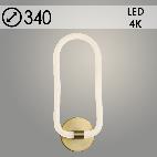 Бра 5384/1W COP бронза LED 23W 4000K d330, GNV23