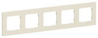 Рамка 5-м СП FLITE РУ-5-К-ФлСл сливочный IEK FI-M52-32-20-K86