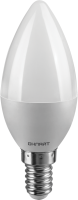 Лампа светодиодная 71 628 OLL-C37-6-230-2.7K-E14-FR 6Вт свеча 2700К тепл. бел. E14 600лм 176-264В ОНЛАЙТ 71628