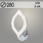 Бра 2164/1W CR хром 22W LED 3000-6000K h100, SSH24