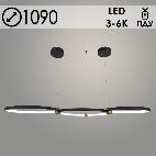 Люстра 20635/3/1090 BK+BRASS черный/латунь LED 110W 3000-6000K ПДУ d1090 h1200, MGF22