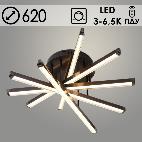 Люстра K33224/5 BK черный LED 110W 3000K-6500K ПДУ диммер d620, 24