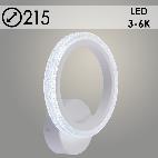 Бра DK6333A/1 WT белый 16W LED 3000K-6000K d215, HN24