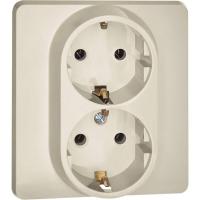 Розетка Inspiria 16А 250В 2х2P+E немецк. стандарт сл. кость IEK 673751