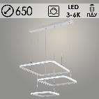 Люстра DK06387/3 PR WT белый 146W LED 3000K-6000K d650 ПДУ(ИК) диммер, HN24