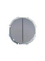 Выключатель 2-кл. СП OSEN 10А IP20 механизм сер. матов. LEZARD 743-7488-101