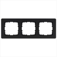 Рамка 3-м G-Flex черн. матов. soft touch Jasmart G1103PB