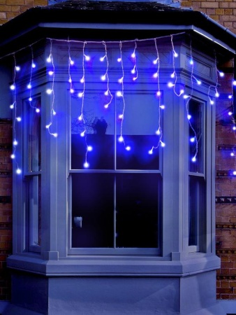 Гирлянда "Бахрома" OIC100LSE-B-T-I4 100LED 2м син. SHlights 4610003324940