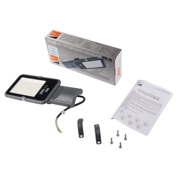 Светильник светодиодный PSL 08 50Вт 5000К GR 120град. уличный консольный ДКУ IP65 Pro JazzWay 5045781