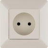 Розетка 1-м СП Valena Life 16А IP20 250В 2P защ. шторки безвинтов. клеммы с лицев. панелью механизм сл. кость Leg 753516