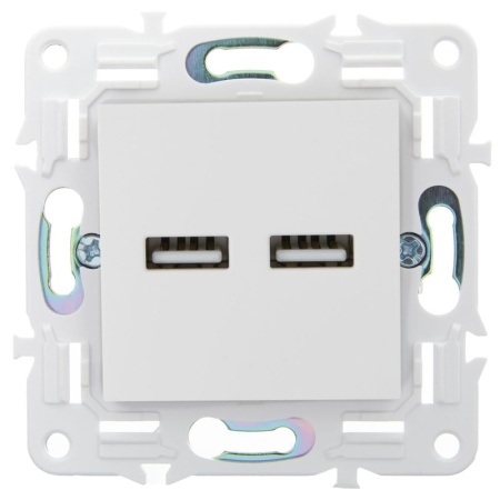 Розетка USB A+A 3.1А SKANDY SK-R15W арктич. бел. IEK SK-U21-D31-K01