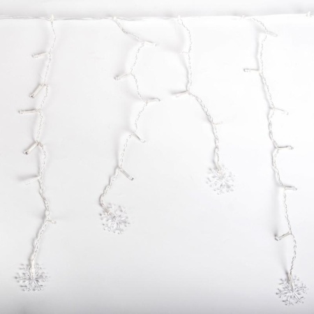 Гирлянда "Бахрома" DICLD-100WW-C 100 теплых бел. светодиодов 1.7х0.5м с насадками SHLights 4690601047205