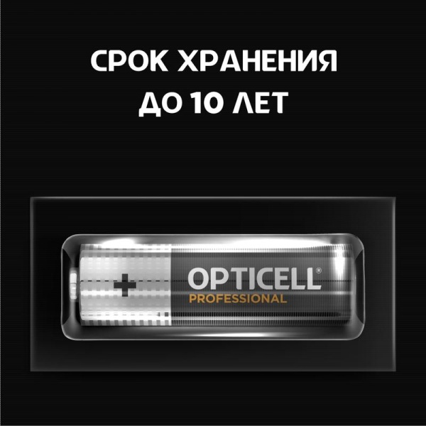 Элемент питания алкалиновый AA/LR6 (блист. 4шт) Professional Opticell 5052001/6052001