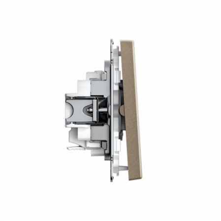 Выключатель 2-кл. ArtGallery 10AX быстрозажим. клем. механизм шампань SE GAL000551S