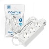 Удлинитель 3х5м с заземл. 10А IP20 2.2кВт ПВС 3х0.75 бел. DOMTOK 2376