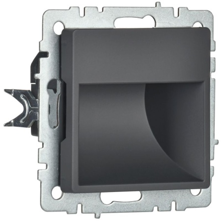 Подсветка светодиодная BRITE встраив. ПЛ20-БрГ механизм графит IEK BR-FL20-K53