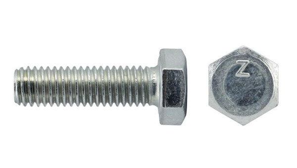 Болт с шестигранной головкой М6х25 DIN 933 класс прочн. 8.8 оцинк. (пакет) (уп.18шт) Tech-Krep/Zitar 102958