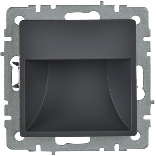 Подсветка светодиодная BRITE встраив. ПЛ20-БрГ механизм графит IEK BR-FL20-K53