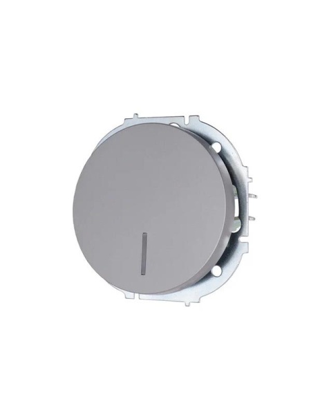 Выключатель 1-кл. СП OSEN 10А IP20 с подсветкой механизм сер. матов. LEZARD 743-7488-111