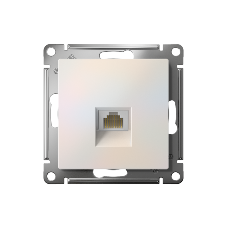 Розетка компьютерная AtlasDesign RJ45 кат.5E механизм жемчуж. SE ATN000483