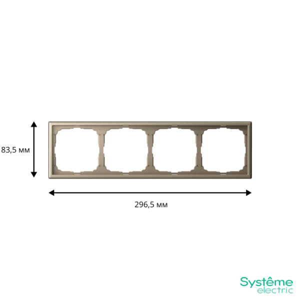 Рамка 4-м ArtGallery универс. шампань SE GAL000504