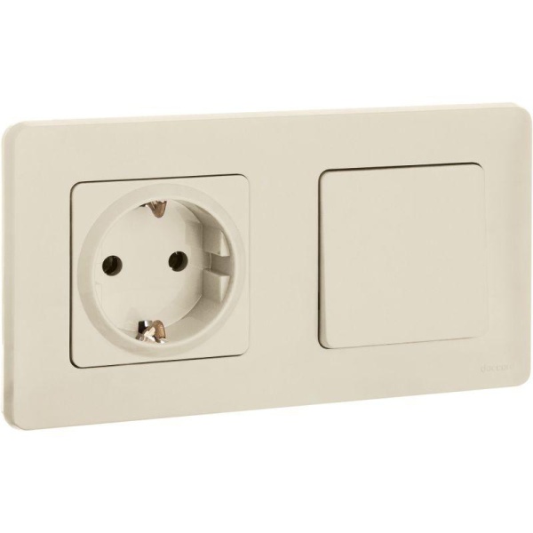 Выключатель 1-кл. Inspiria 10А IP20 250В 10AX механизм сл. кость IEK 673601