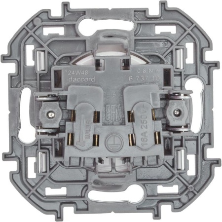 Розетка 1-м СП Inspiria 16А IP20 250В 2P механизм бел. IEK 673710