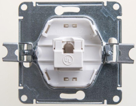 Розетка компьютерная 1-м Glossa RJ45 кат.5E механизм перламутр. SE GSL000681K