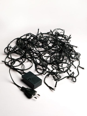 Гирлянда "Кристалл" DC-ILD120-CGL 120LED 12м 220В с контроллером зол. Shlights 4690601042798