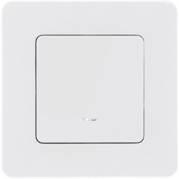 Выключатель 1-кл. Inspiria 10А IP20 250В 10AX с подсветкой/индикацией механизм бел. IEK 673610