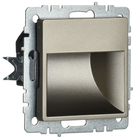 Подсветка светодиодная BRITE встраив. ПЛ20-БрШ механизм шампань IEK BR-FL20-K37