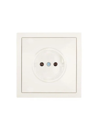 Розетка 1 мест. б/з ПБТ СП ZIMA IP20 16А безвинт. зажим слон. кость LEZARD 704-9088-121BQC